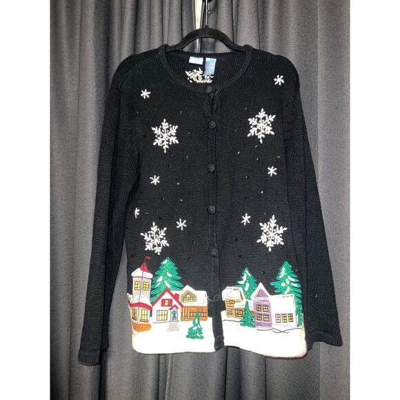 Ugly Christmas Sweater Sweaters - Ugly Christmas Sweater Xmas Cardigan Size Small